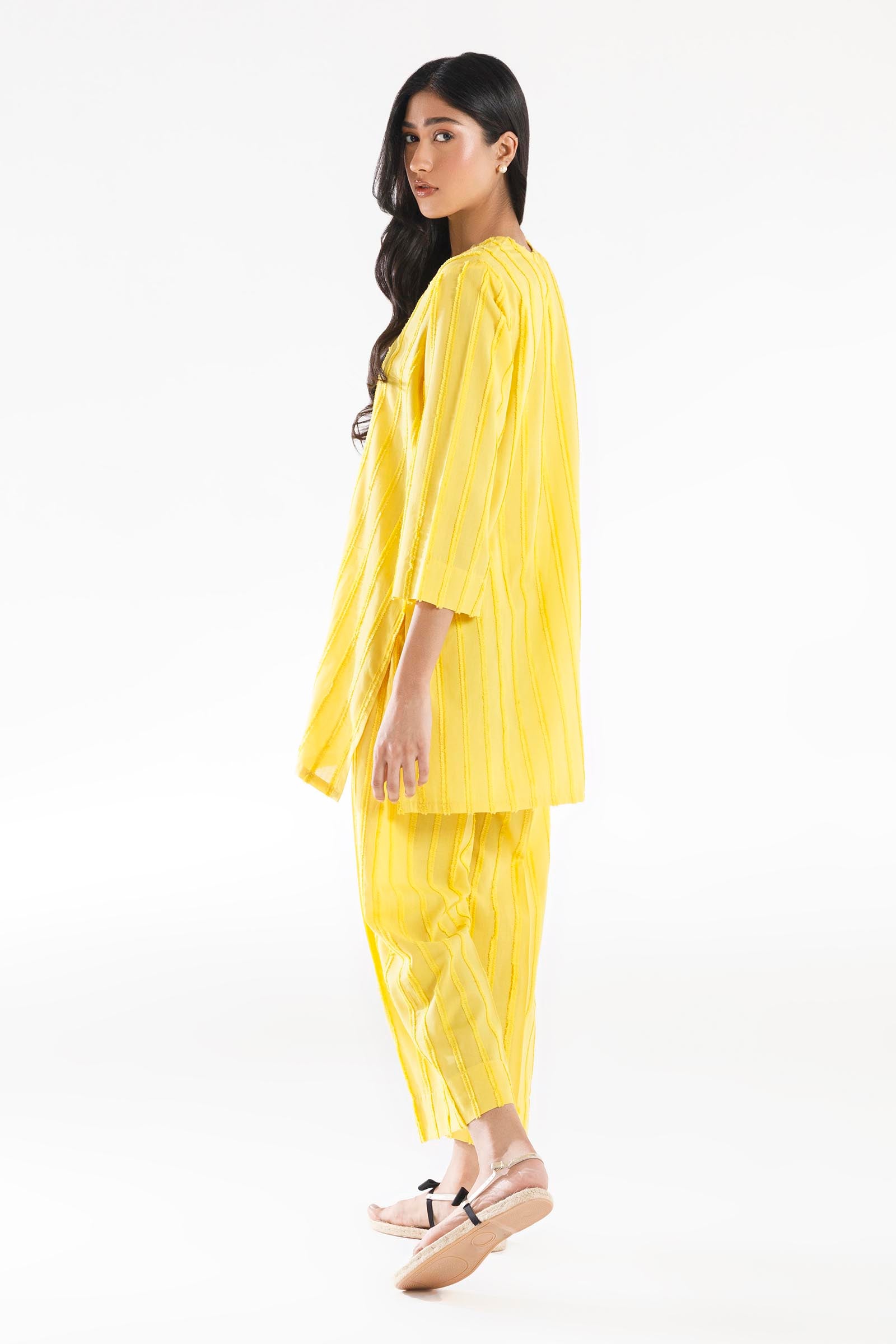 Stitched Dyed Brochia Shirt + Culotte