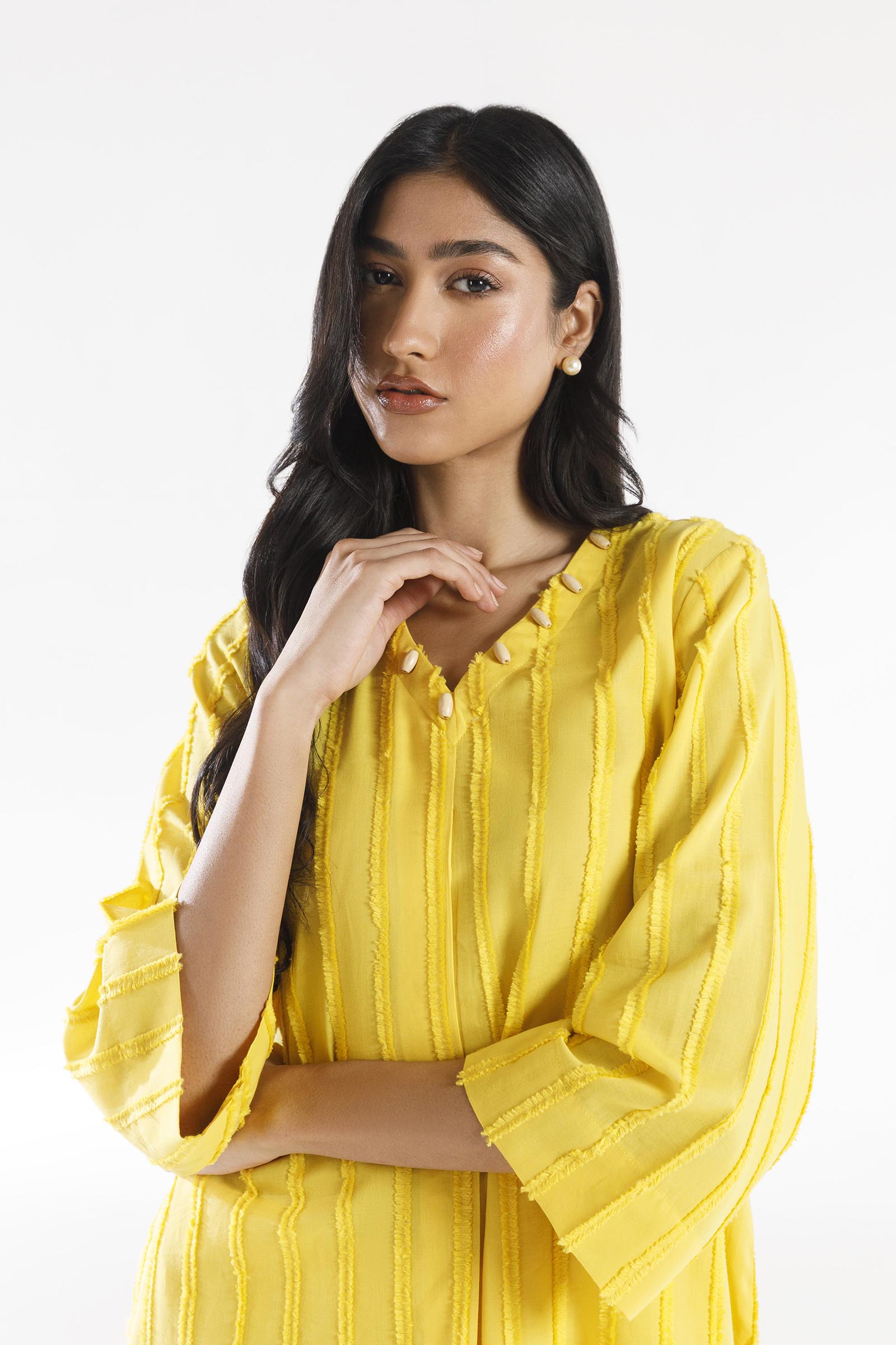 Stitched Dyed Brochia Shirt + Culotte Secondary image