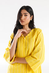 Stitched Dyed Brochia Shirt + Culotte