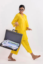 Stitched Dyed Brochia Shirt + Culotte