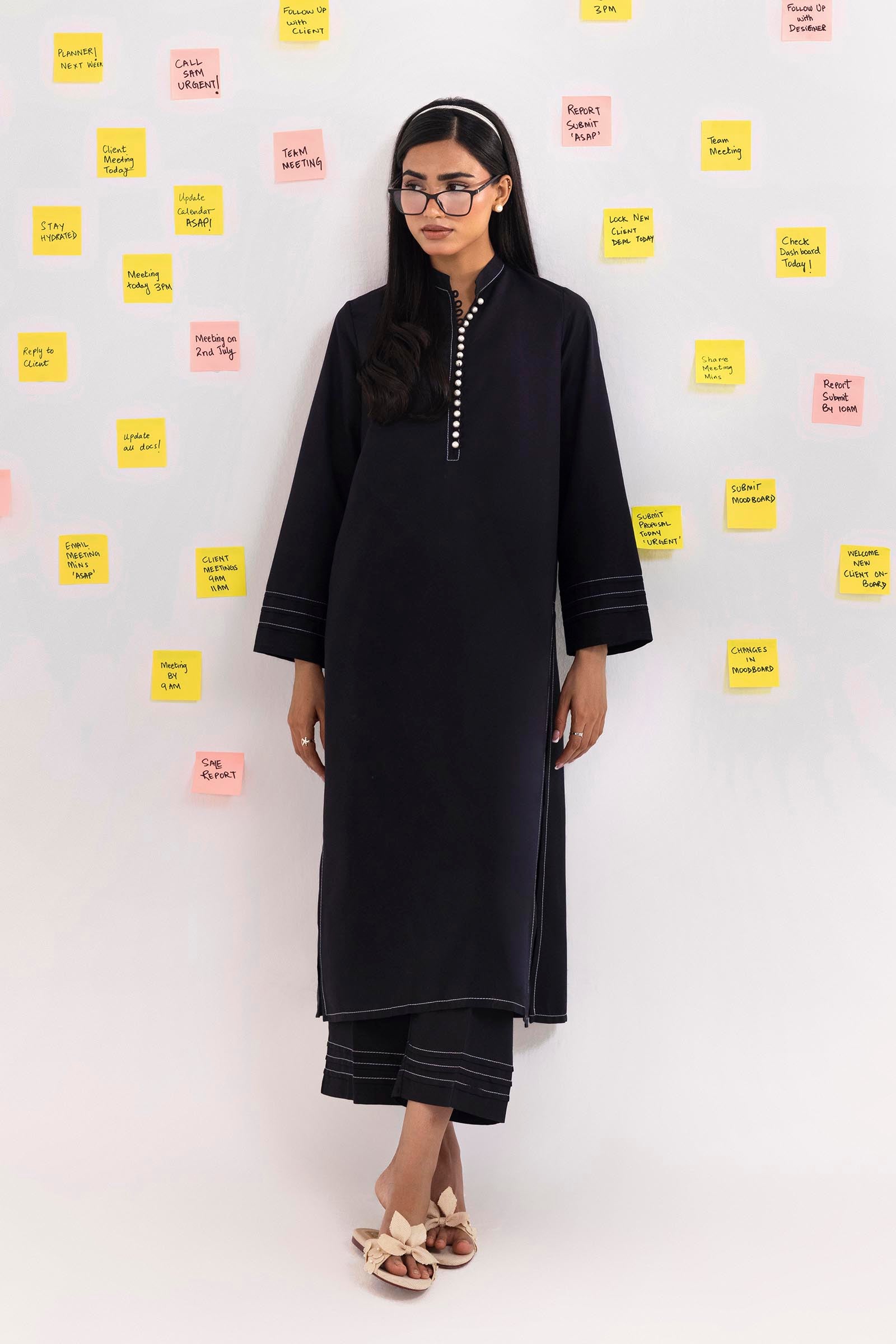 Stitched Linen Shirt+ Culotte Main image