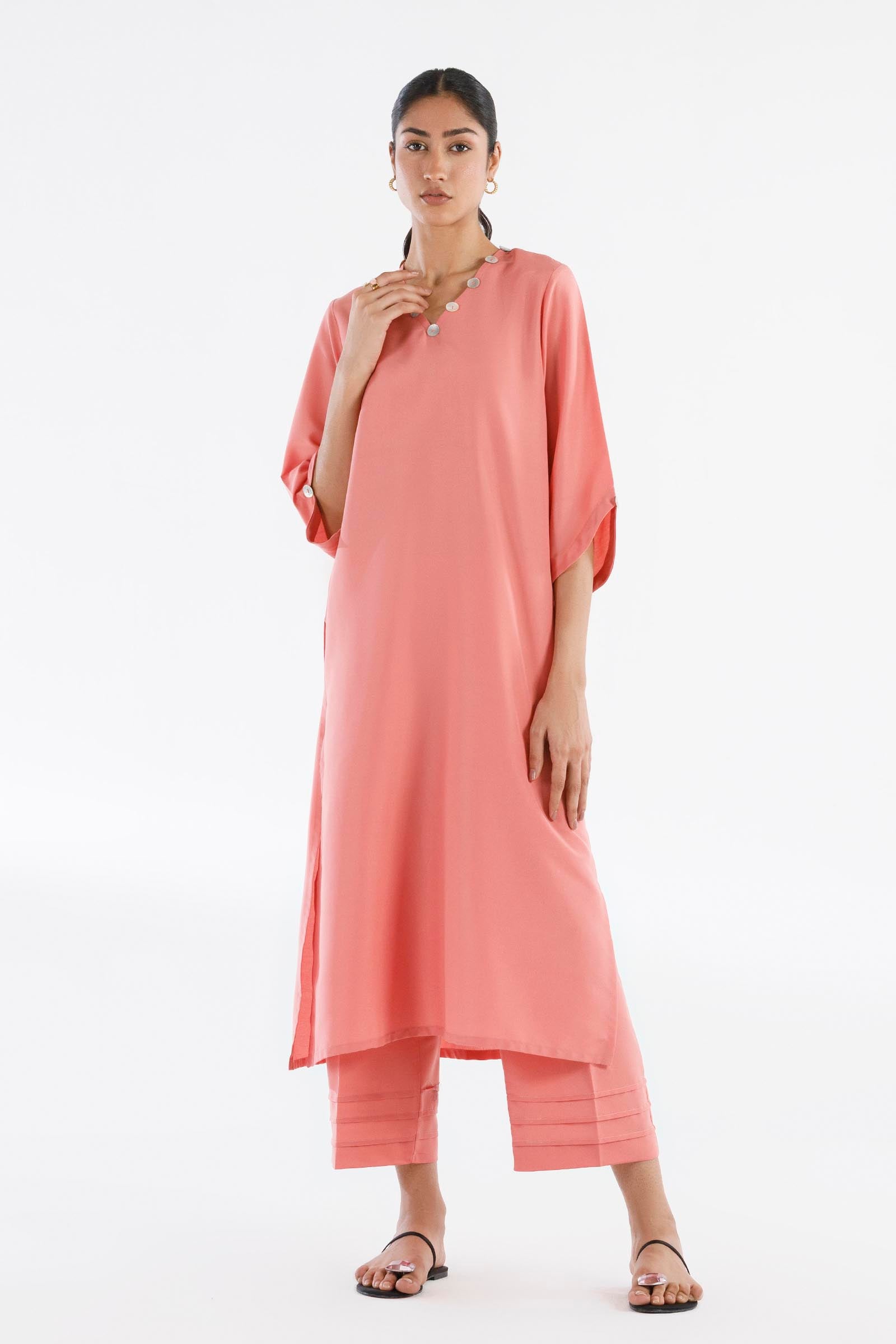 Stitched Linen Shirt+ Culotte Main image