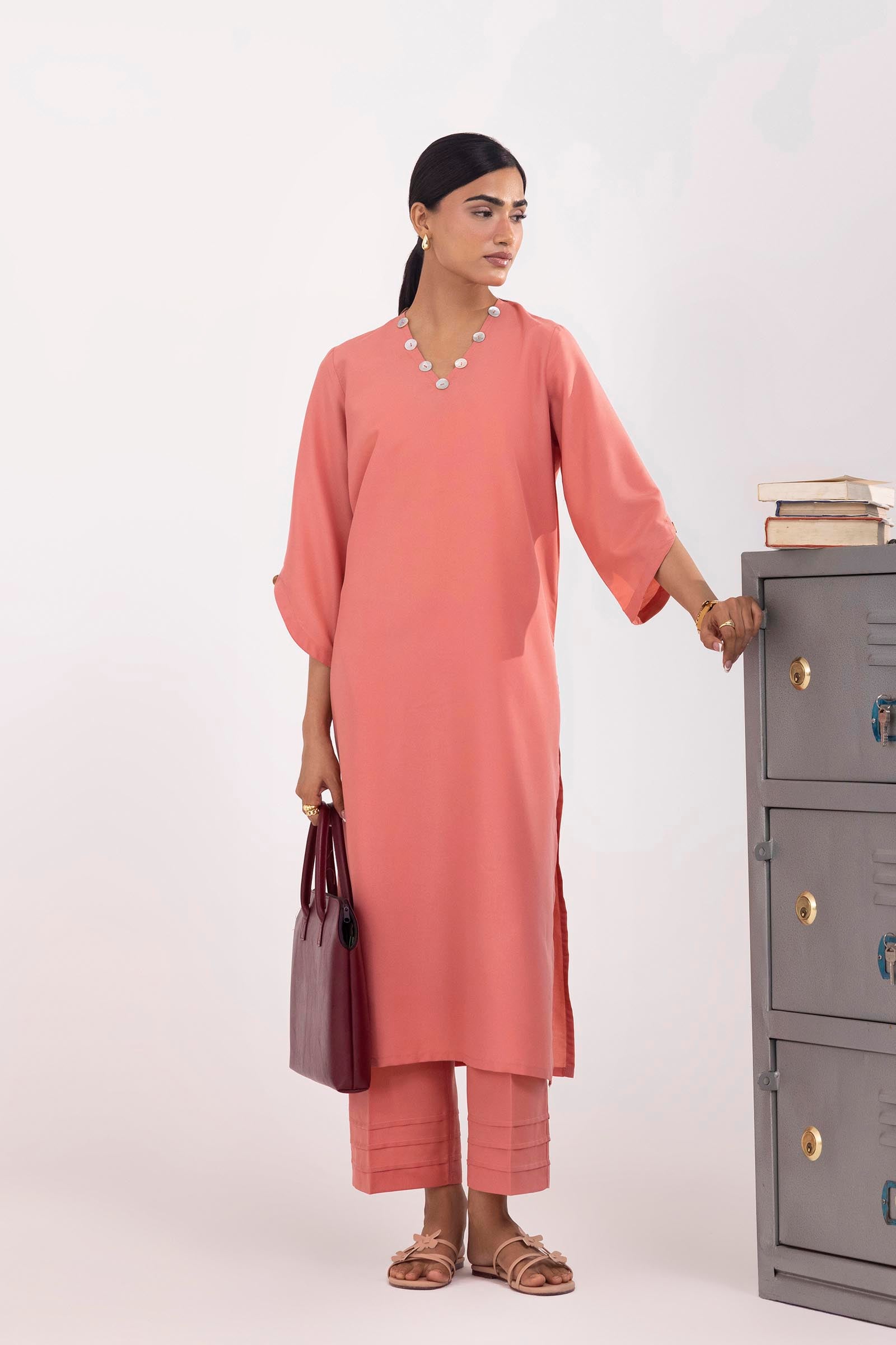 Stitched Linen Shirt+ Culotte Secondary image