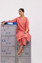 Stitched Linen Shirt+ Culotte