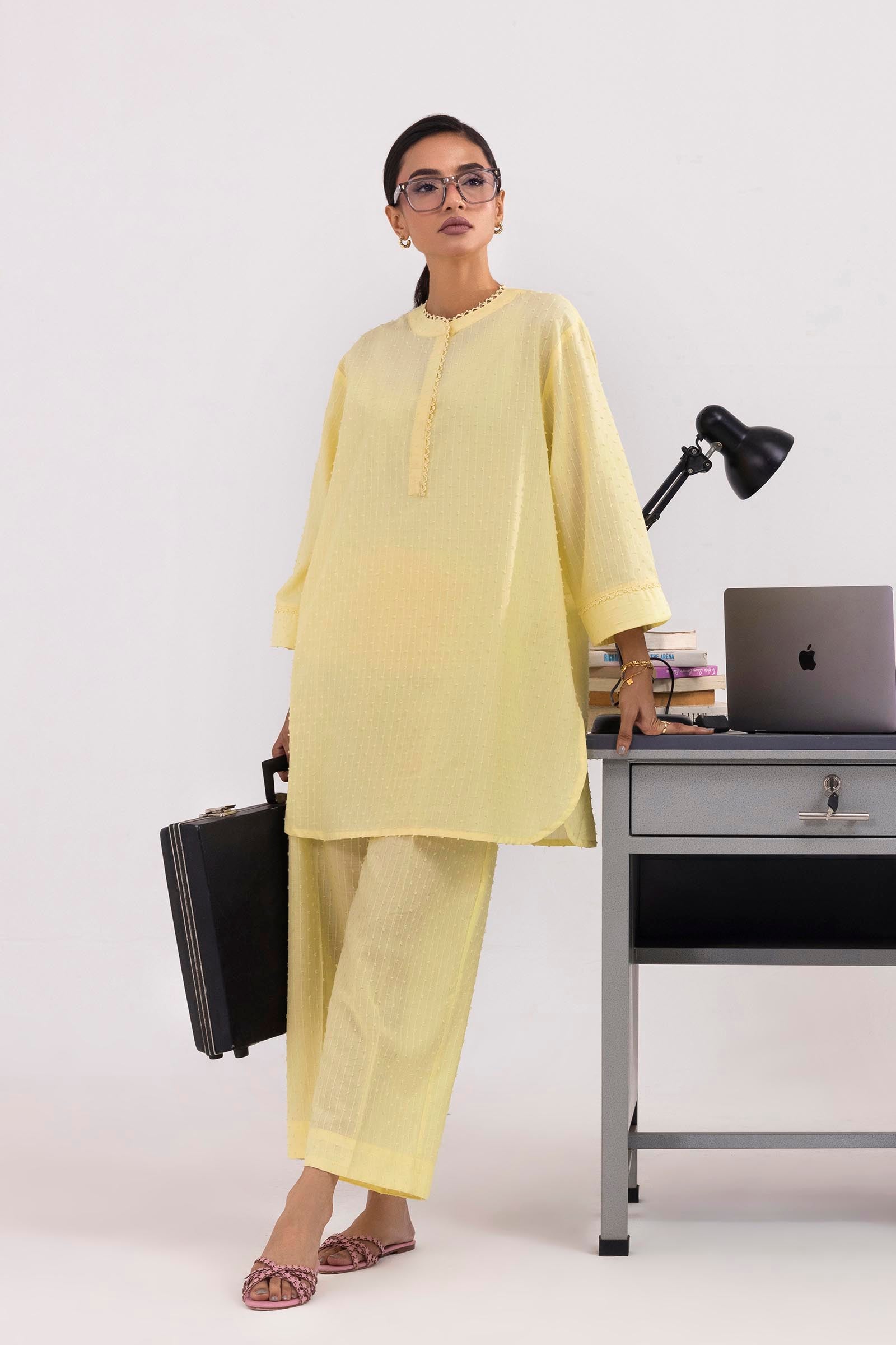 Stitched Linen Shirt+ Culotte Main image
