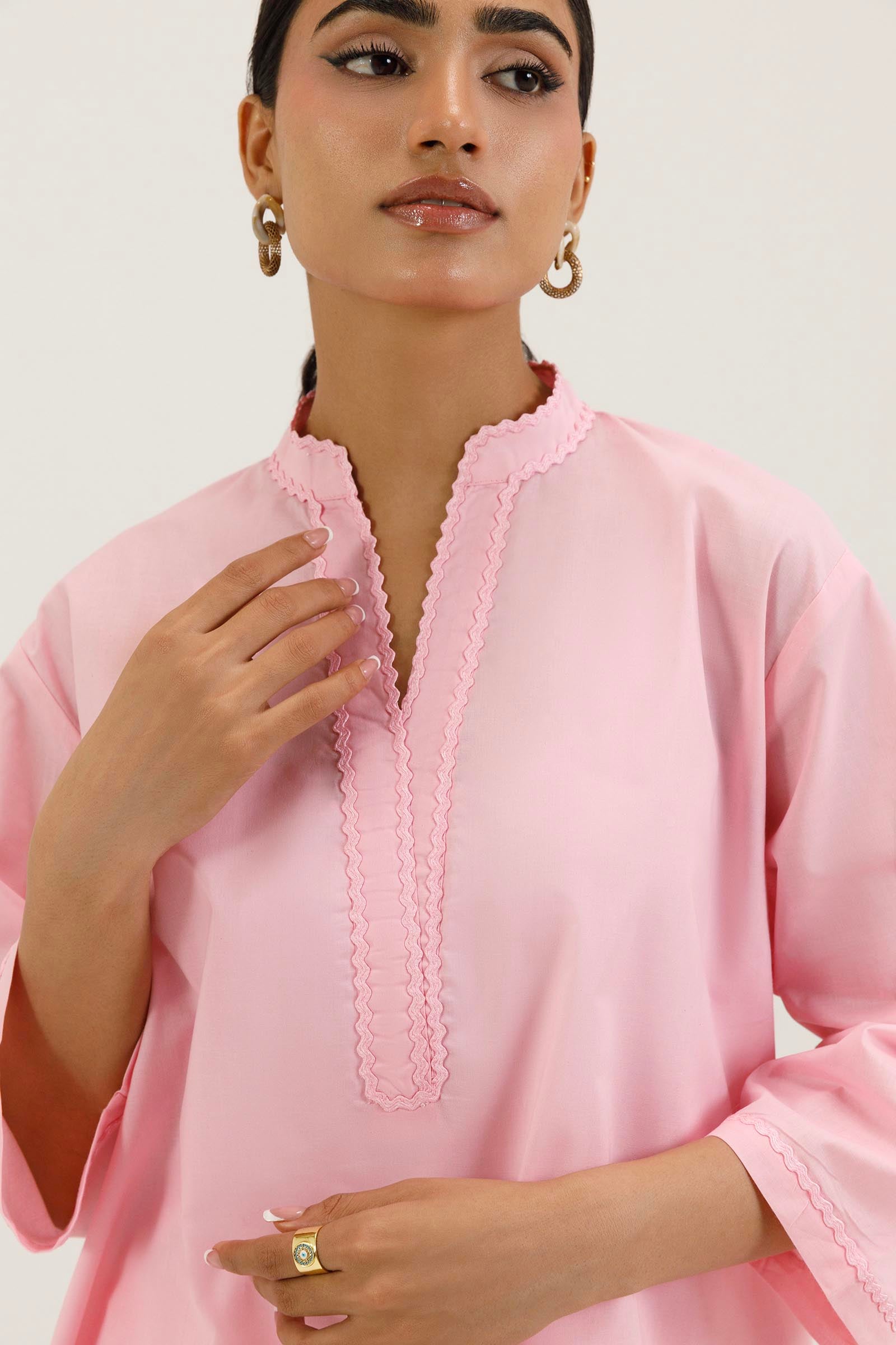 Stitched Lawn Shirt+ Culotte Secondary image