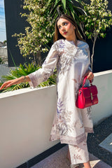 Stitched Printed Slub Shirt + Culotte