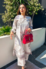 Stitched Printed Slub Shirt + Culotte