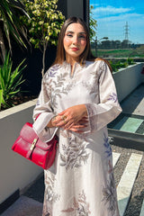 Stitched Printed Slub Shirt + Culotte