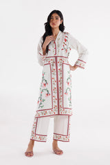 Stitched Printed Lawn Shirt + Culotte