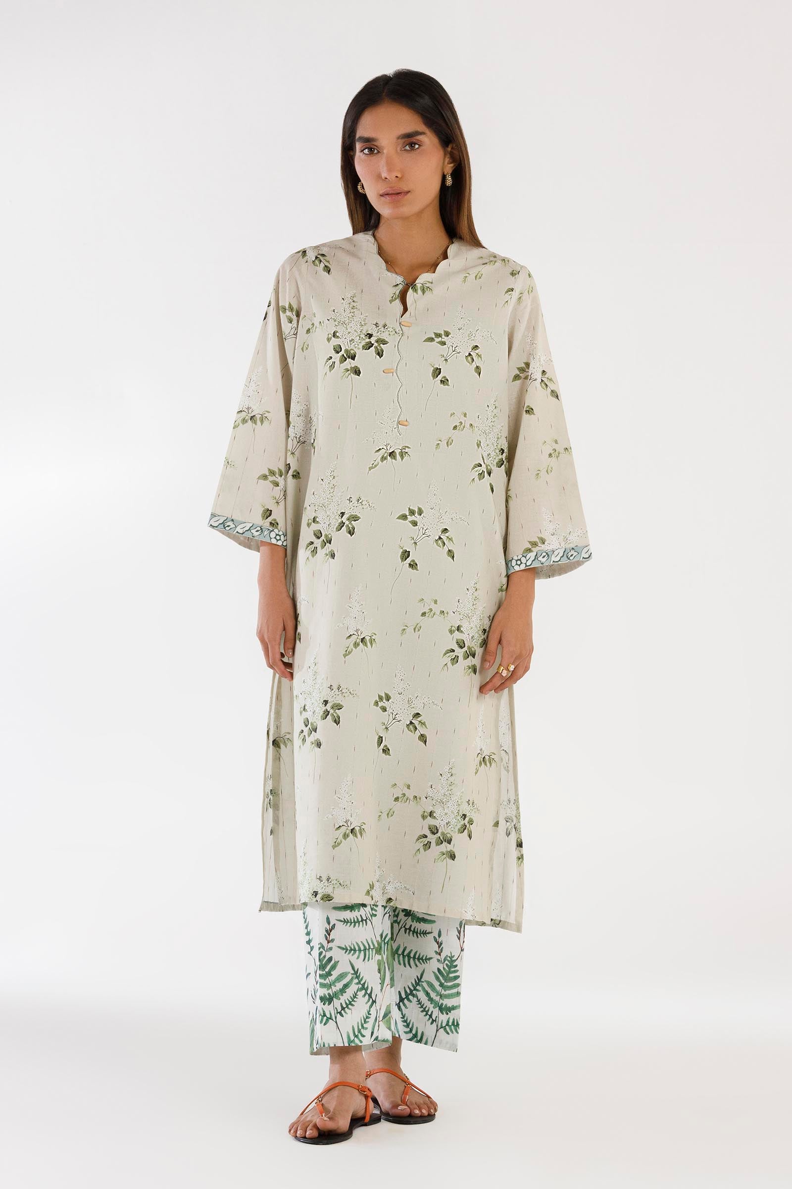 Stitched Printed Textured Shirt Main image