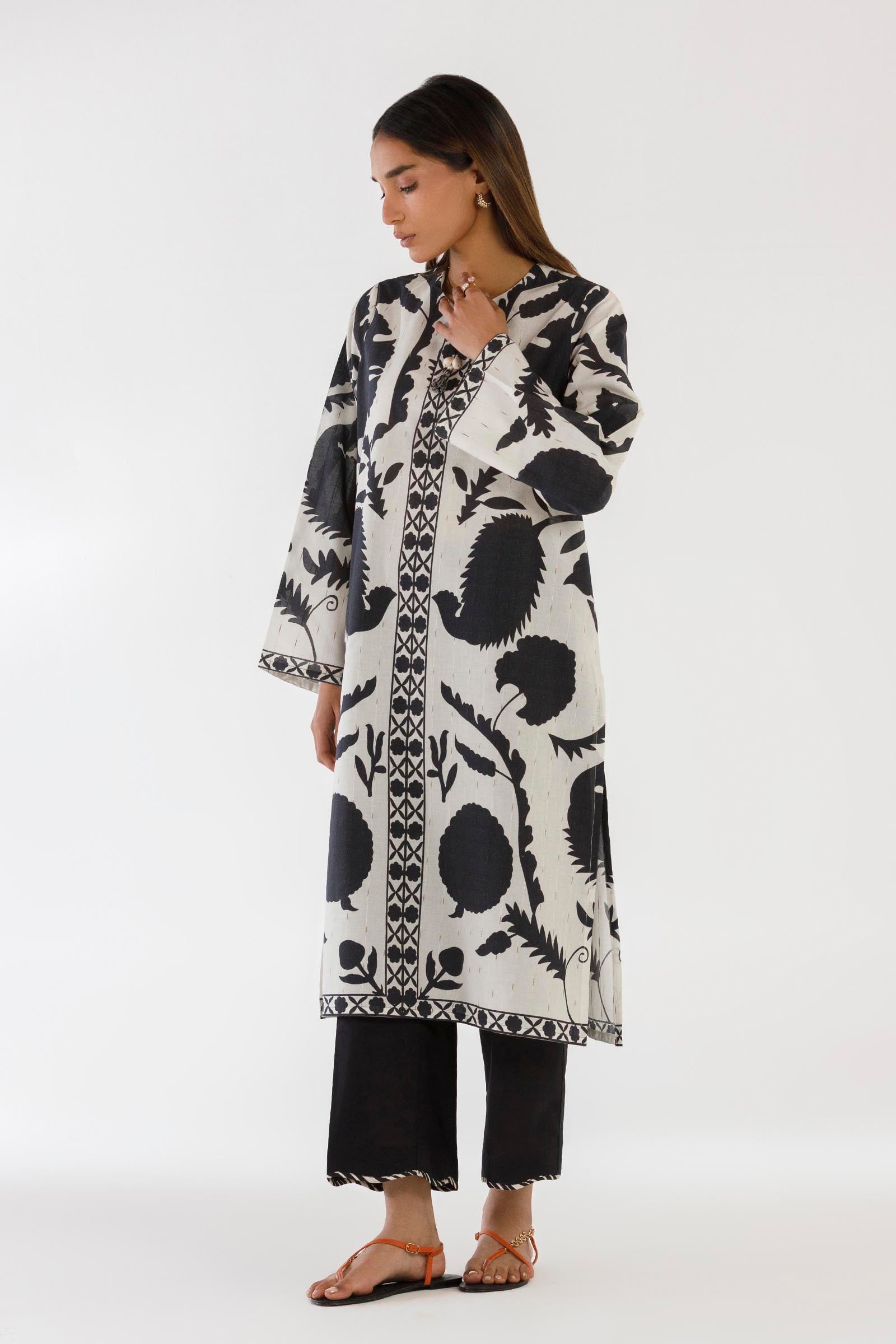 Stitched Printed Shirt + Culotte Secondary image