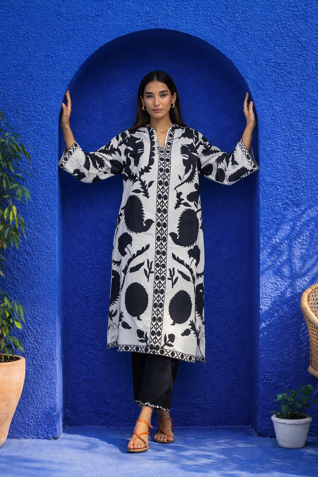 Stitched Printed Shirt + Culotte Main image