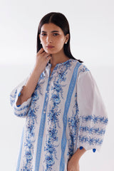 Stitched Printed Slub Shirt + Shalwar