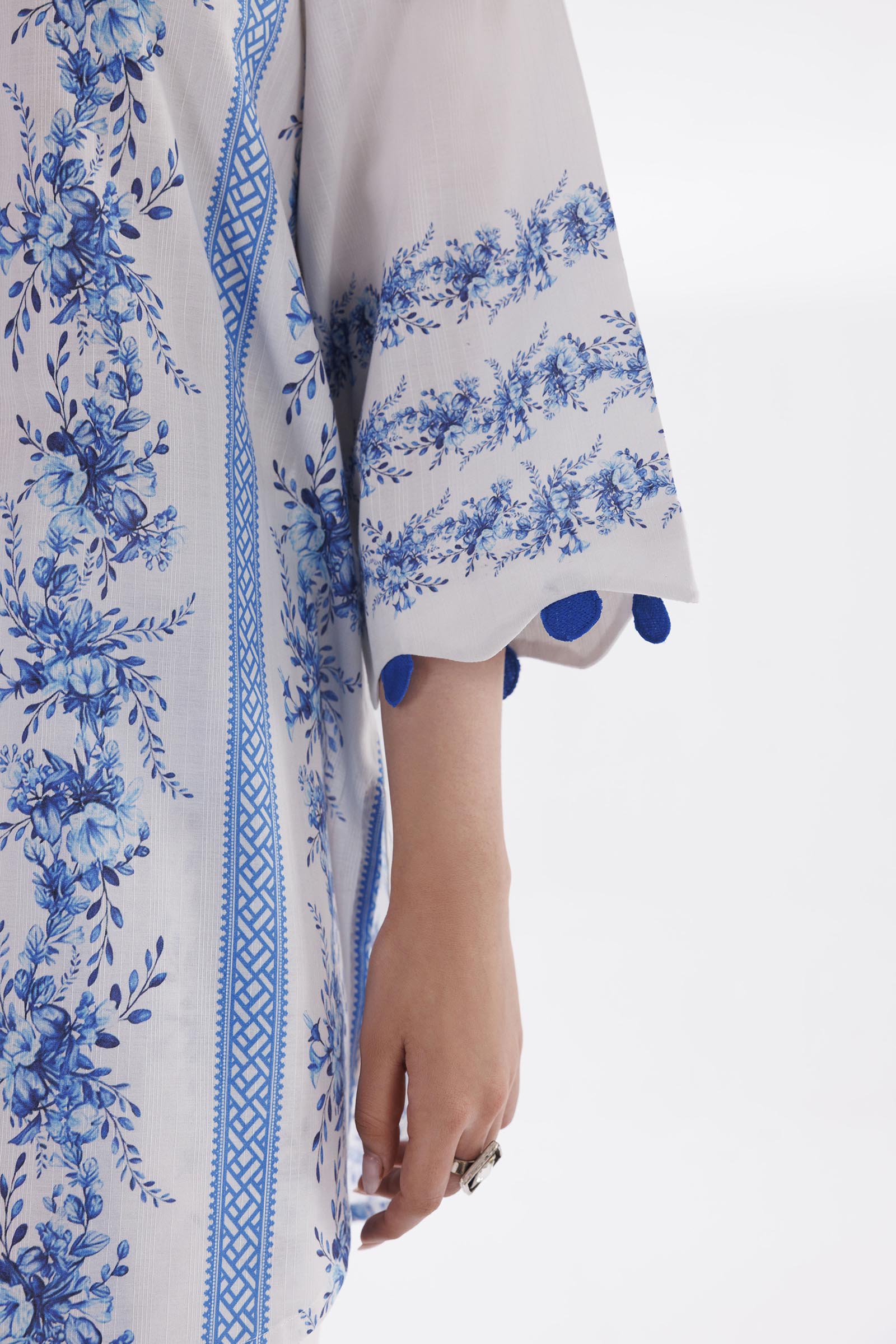 Stitched Printed Slub Shirt + Shalwar