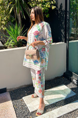 Stitched Printed Slub Shirt + Culotte