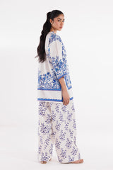 Stitched Printed Slub Shirt + Shalwar