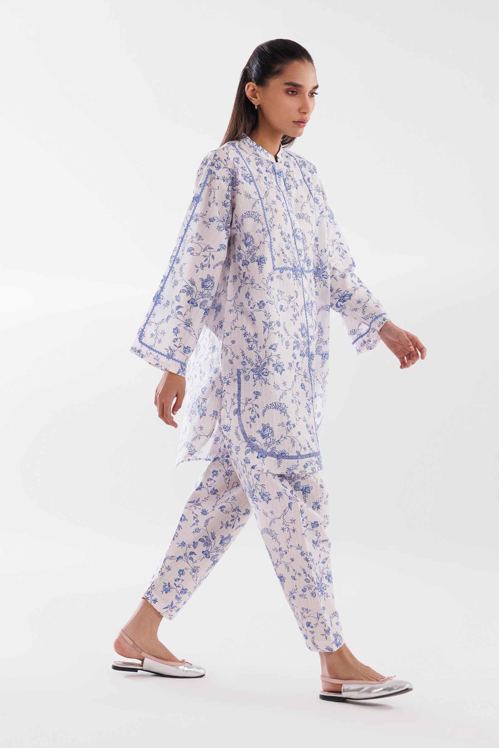 Stitched Printed Brochia Shirt + Shalwar Main image