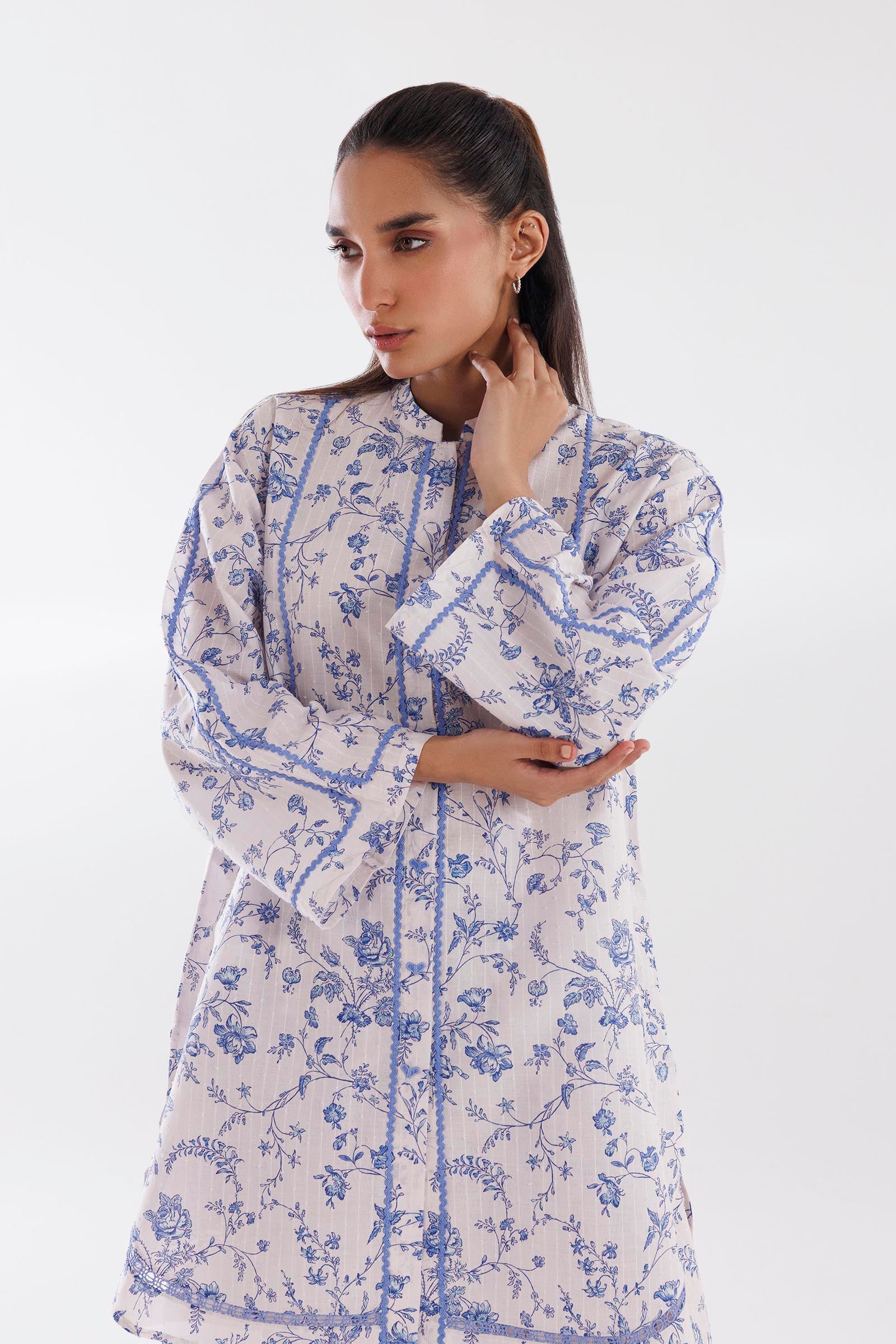 Stitched Printed Brochia Shirt + Shalwar Secondary image