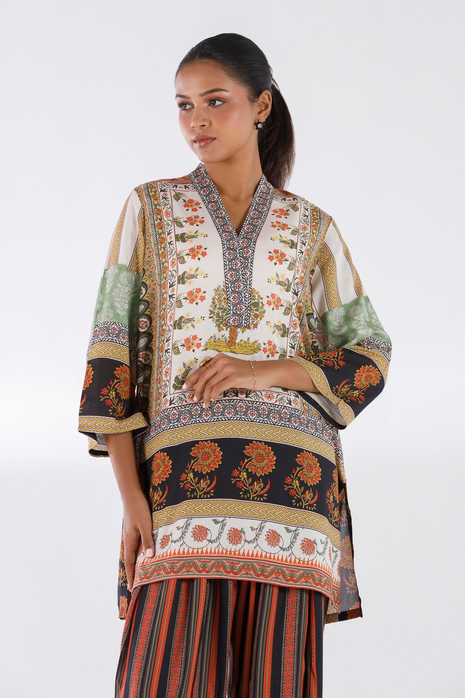 Stitched Printed Linen Shirt+ Shalwar Secondary image