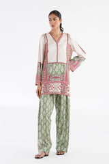 Stitched Printed Linen Shirt + Shalwar