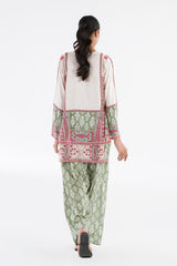 Stitched Printed Linen Shirt + Shalwar