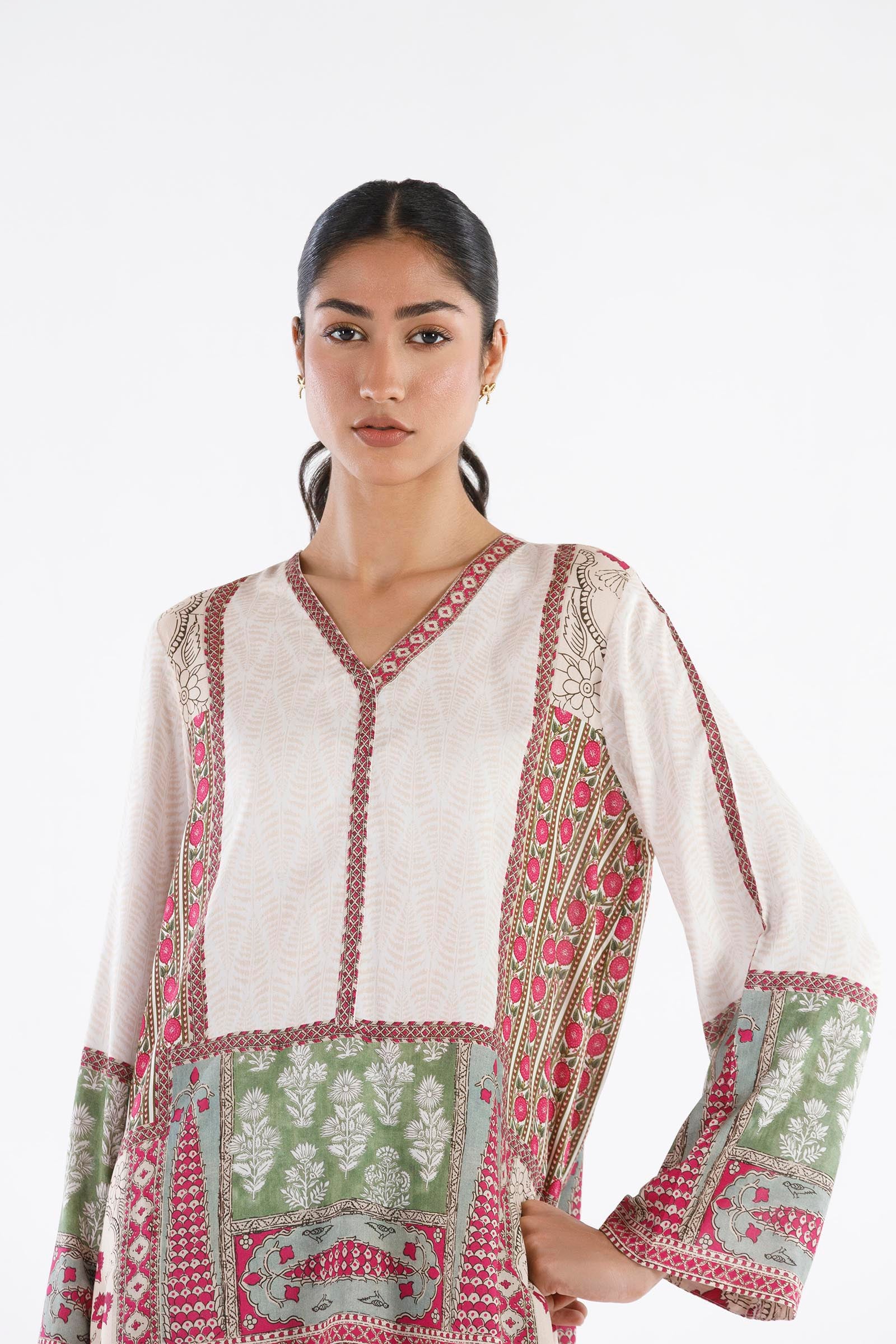 Stitched Printed Linen Shirt + Shalwar Secondary image