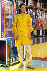 Stitched Printed Linen Shirt + Shalwar
