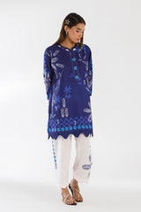 Stitched Printed Viscose Shirt + Culotte