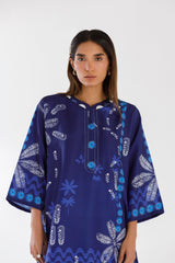 Stitched Printed Viscose Shirt + Culotte