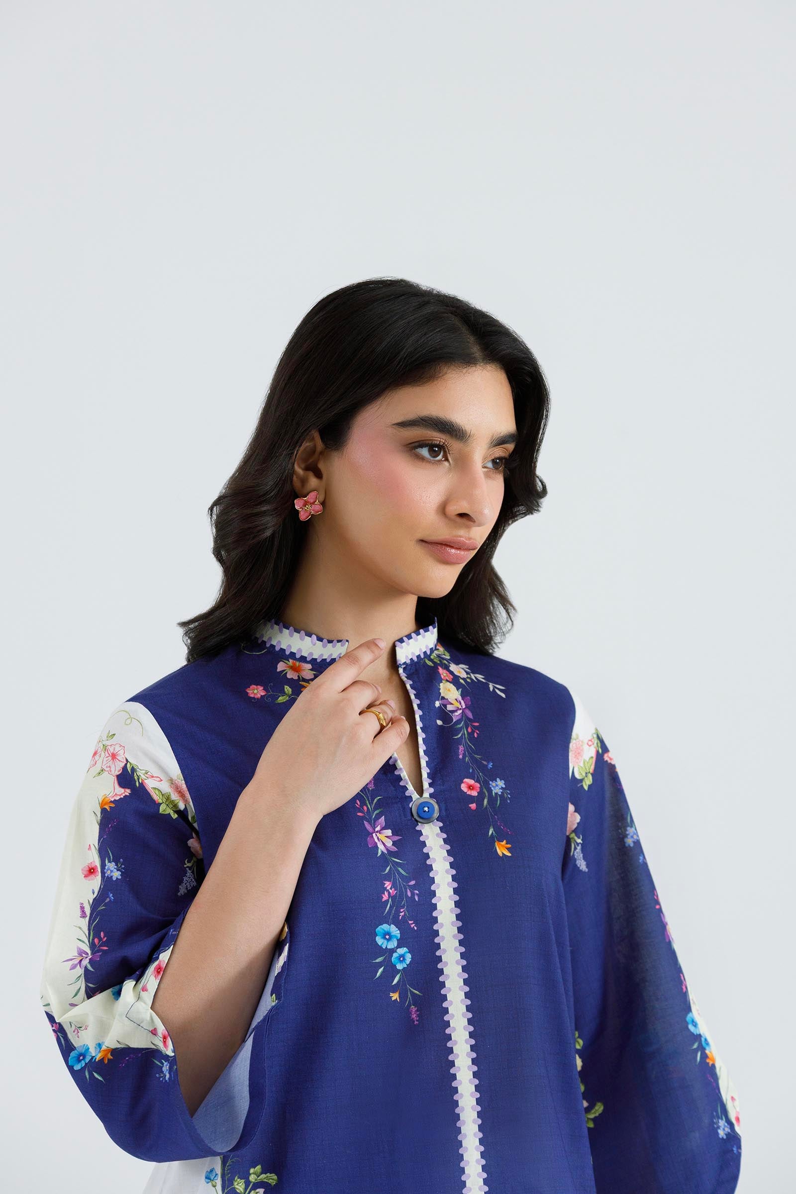 Stitched Printed Lawn Shirt+ Shalwar Secondary image