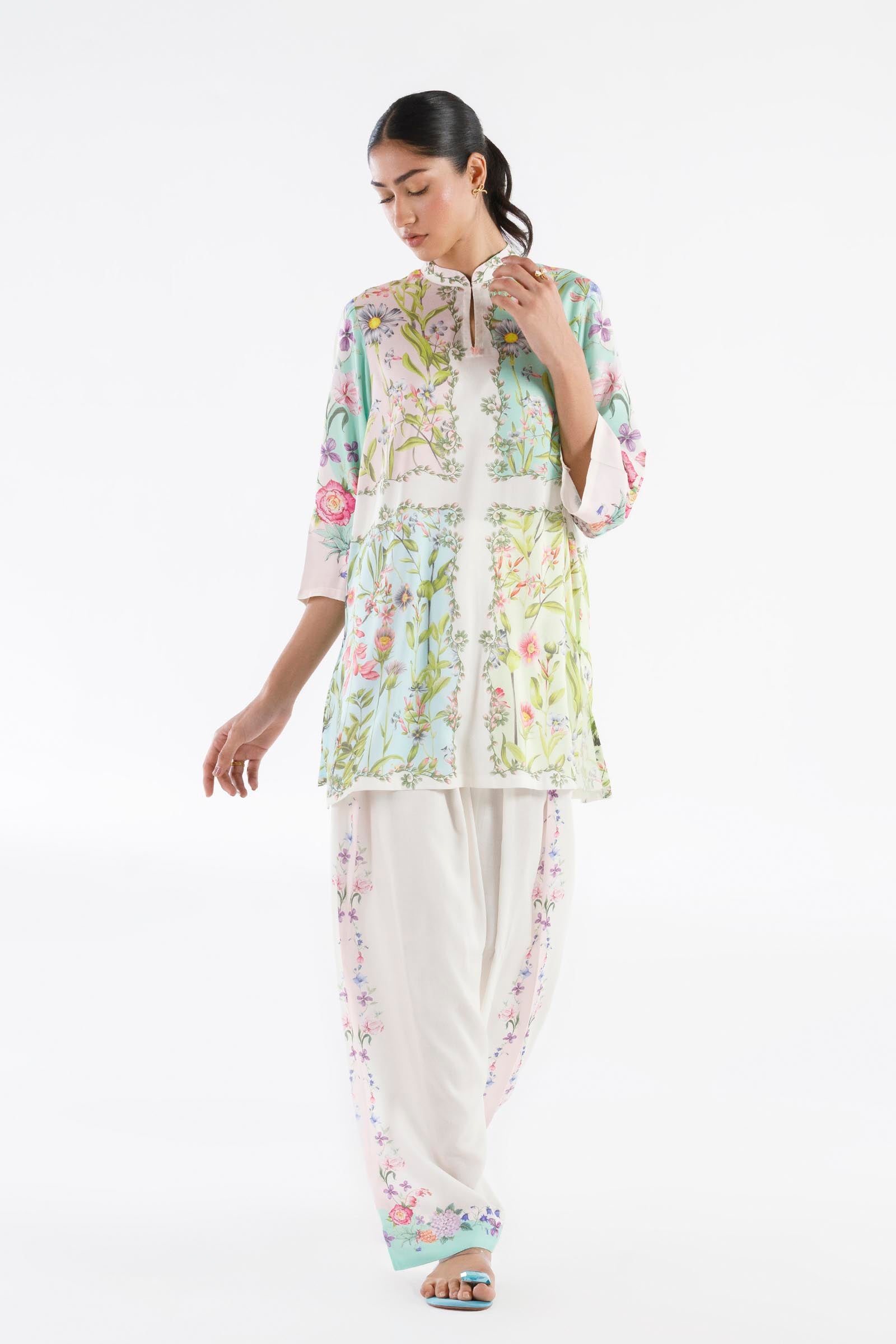 Stitched Printed Linen Shirt + Shalwar Main image