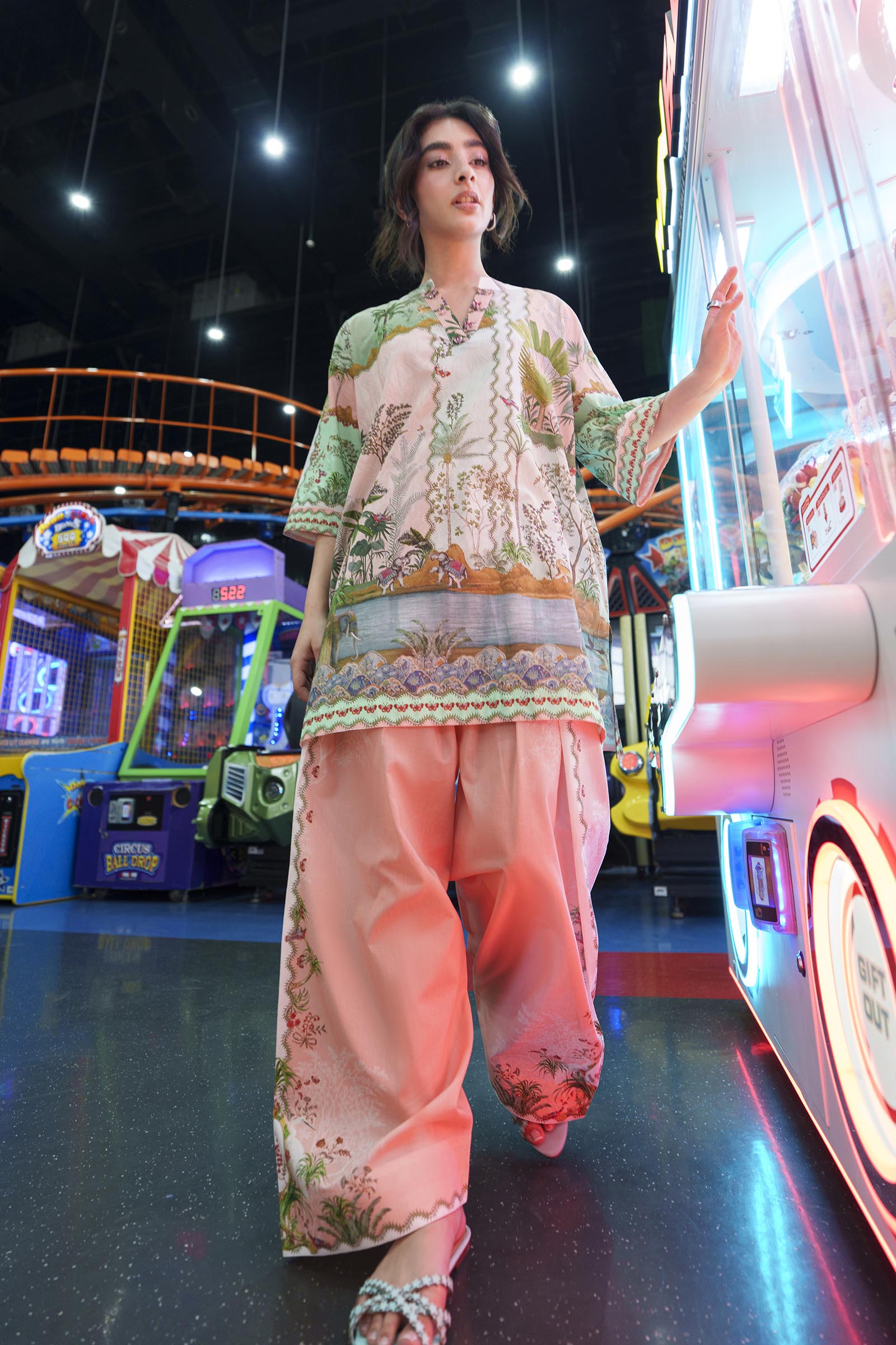 Stitched Printed Lawn Shirt + Shalwar Main image