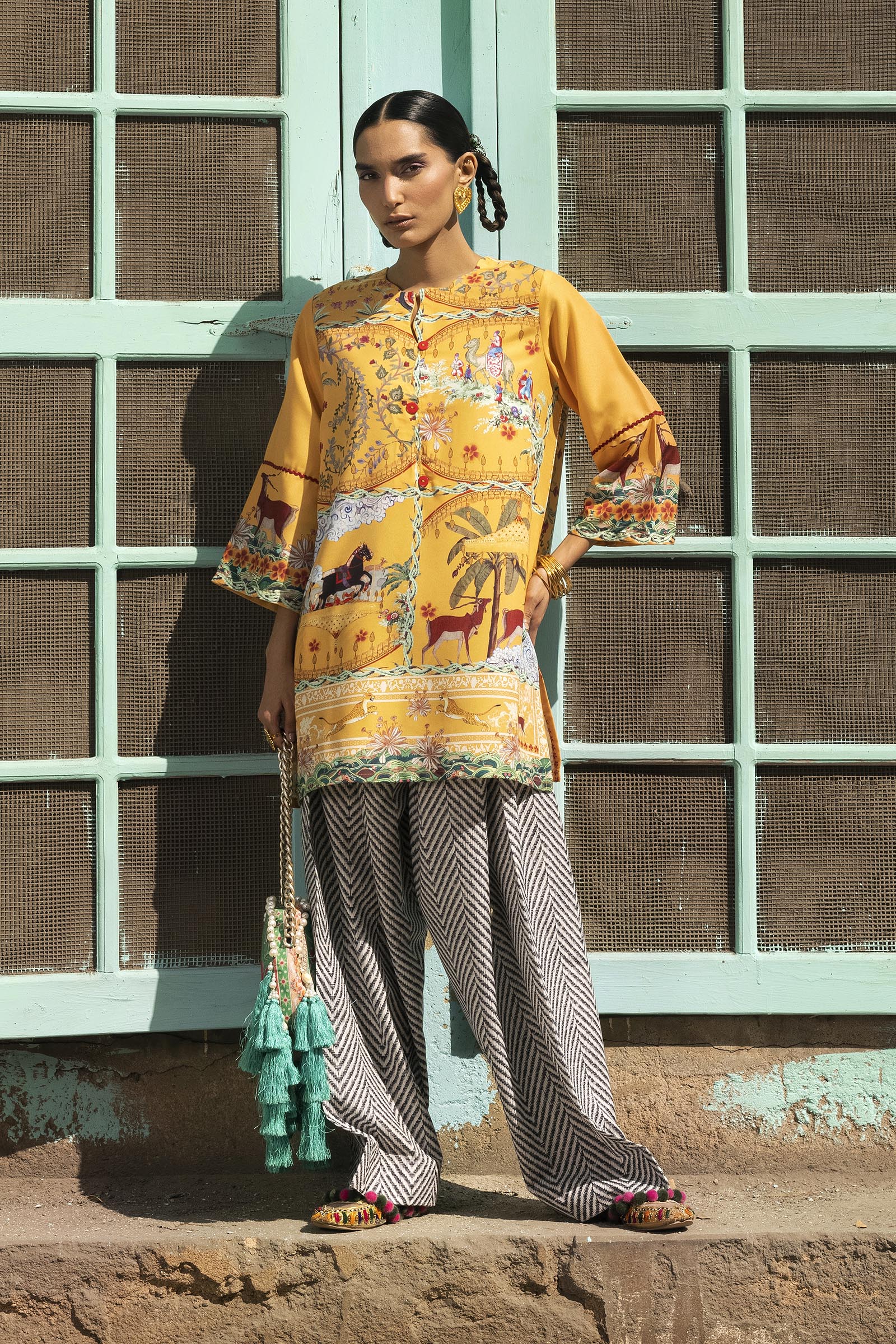 Stitched Printed Viscose Shirt + Shalwar Main image