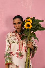 Stitched Printed Viscose Shirt + Culotte