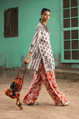 Stitched Printed Viscose Shirt + Shalwar