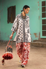 Stitched Printed Viscose Shirt + Shalwar