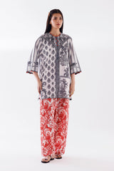 Stitched Printed Viscose Shirt + Shalwar