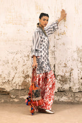 Stitched Printed Viscose Shirt + Shalwar