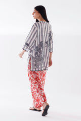 Stitched Printed Viscose Shirt + Shalwar