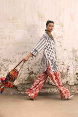 Stitched Printed Viscose Shirt + Shalwar