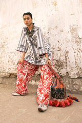 Stitched Printed Viscose Shirt + Shalwar