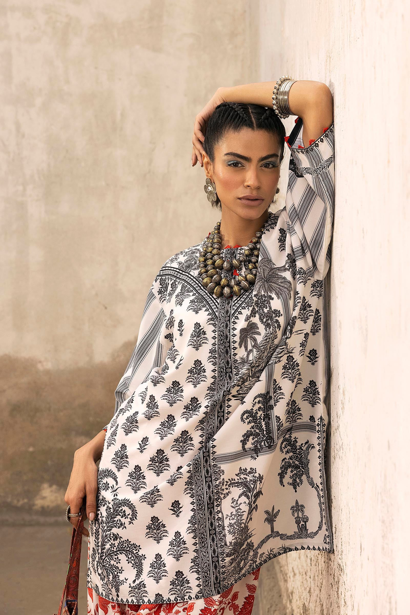 Stitched Printed Viscose Shirt + Shalwar Secondary image