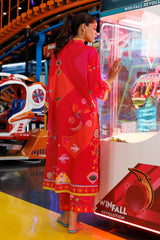 Stitched Printed Lawn Shirt + Culotte