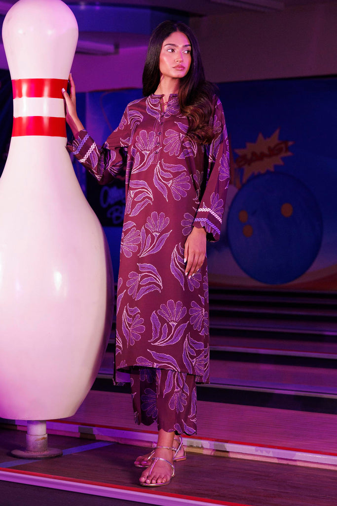 Stitched Printed Viscose Shirt + Culotte