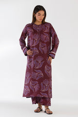 Stitched Printed Viscose Shirt + Culotte