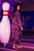 Stitched Printed Viscose Shirt + Culotte