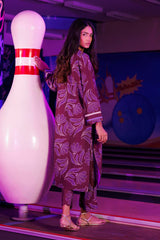 Stitched Printed Viscose Shirt + Culotte