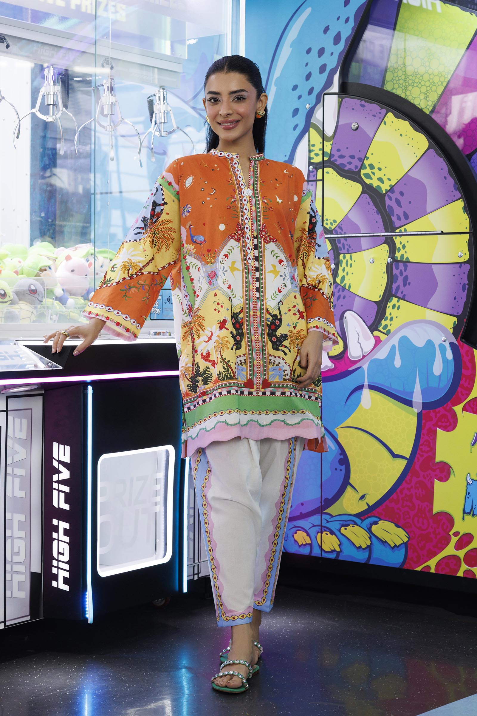 Stitched Printed Lawn Shirt + Shalwar Main image