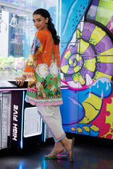 Stitched Printed Lawn Shirt + Shalwar